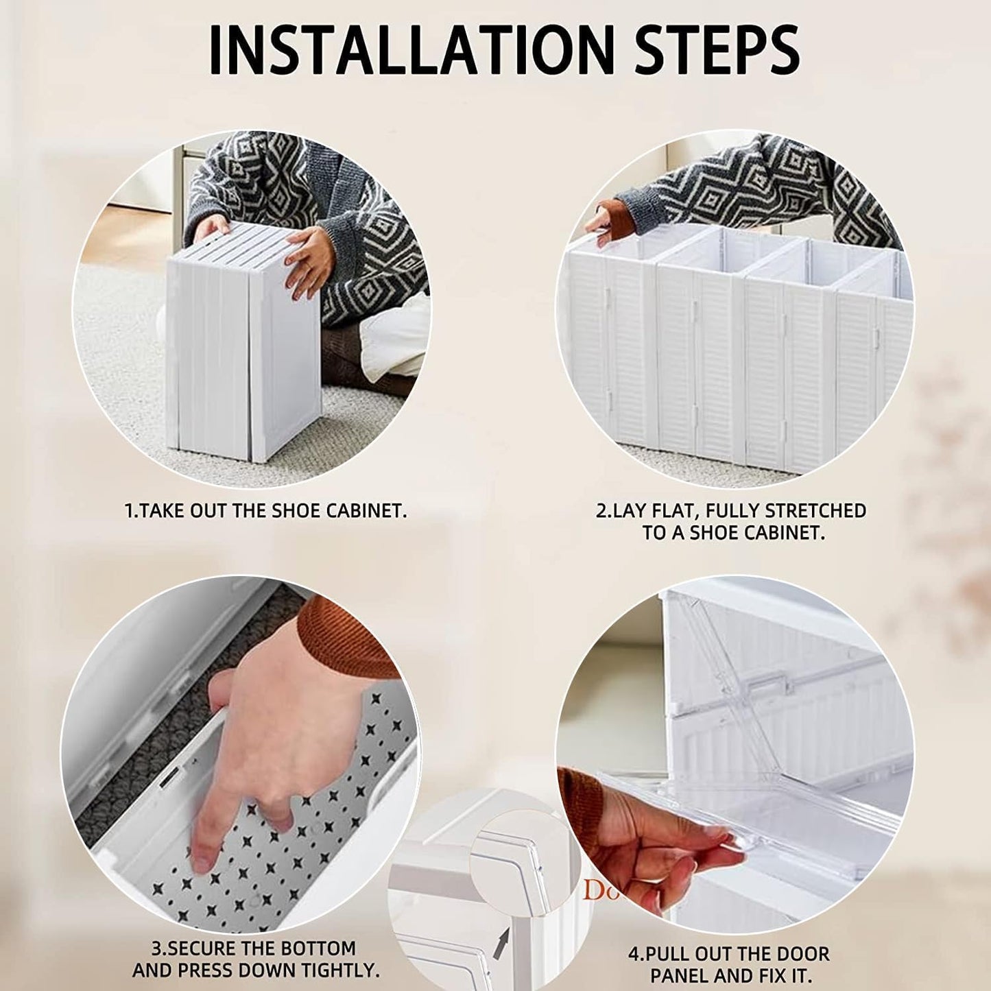 Zapatero con Cubierta 6 Niveles acrilico